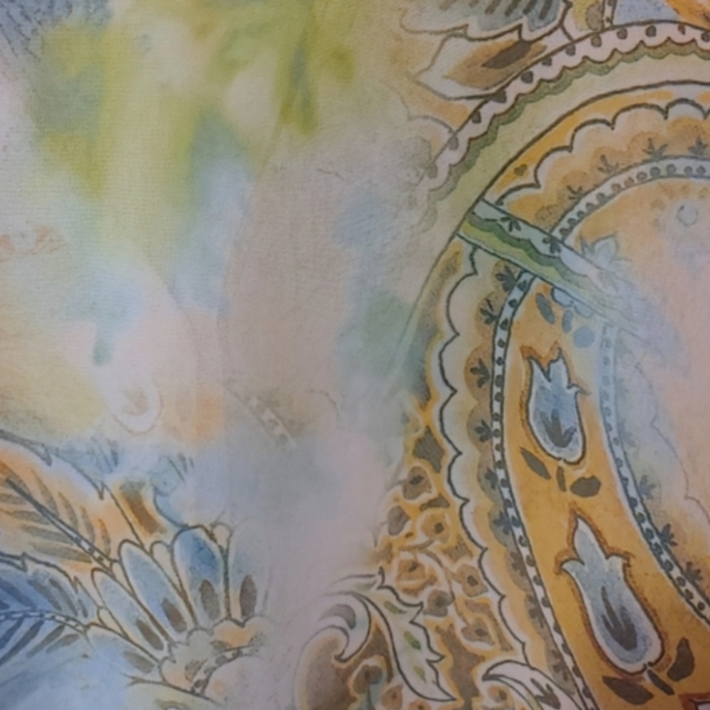 🦋🍀 3 Chico’s: 2P (14/16P) Spring Blouse Bundle, Butterfly, Geometric & Paisley - Picture 16 of 16